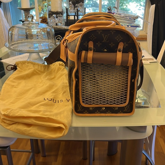 Authentic LOUIS VUITTON Sac Baxter GM Pet Carry travel bag very good condition - Picture 9 of 11